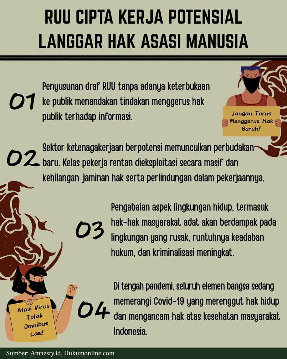 ⚠️🚨 *[NYALAKAN TANDA BAHAYA]* 🚨⚠️

#TolakOmnibusLaw
#AtasiVirusTolakOmnibusLaw
#HidupMahasiswa
#HidupRakyatIndonesia
#TotalitasTanpaBatas