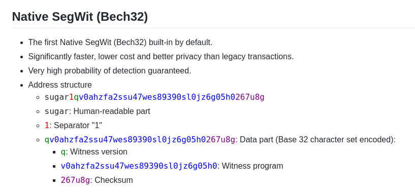 sugarchain_dev's tweet photo. #NativeSegWit #Bech32 #Sugarchain $SUGAR https://t.co/ltEVlQhyff
