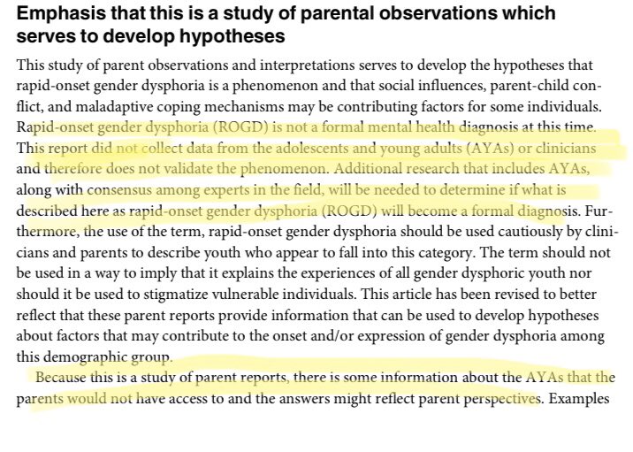 Let’s start with the stat about teens with trans friends. The article they cite is actually a correction which states that the initial study “does not validate the phenomenon” of rapid-onset gender dysphoria the study hypothesized.