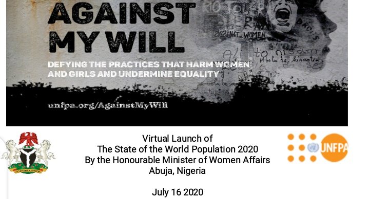 UNFPANigeria's tweet photo. The State of the World Population 2020 Report launch will take place virtual do join us! FGM, Child Marriage, and harmful practice are to be discussed all against the Girl Child. @ullamuller @UNFPA_WCARO #SWoP2020Report https://t.co/nnOFbbbiEX