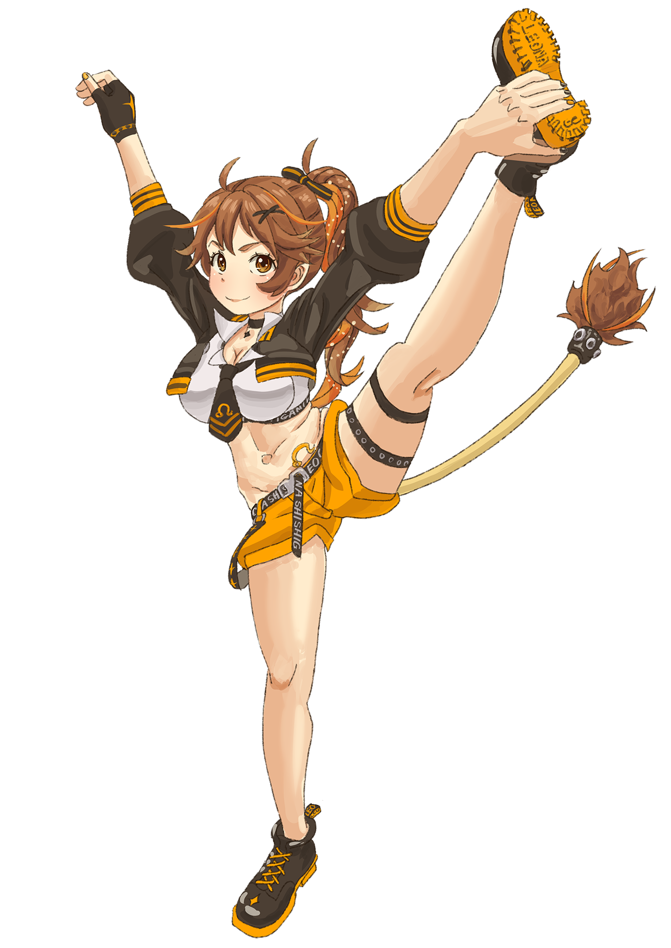 もじゃじゃ丸 On Twitter キャー レオナちゃーん Y字バランスしてー のイラストを描きました 自分ではできません 後で怒られると思います ２枚目は透過 レオナアート