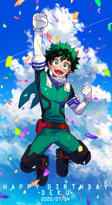 デクくんお誕生日おめでとう???
癒されるほどかわいい笑顔と強くたくましく成長するかっこいいヒーローデクの姿をこれからも見守り・応援してるからね〜っ??救けて!勝つ✊?✨
#緑谷出久誕生祭2020 