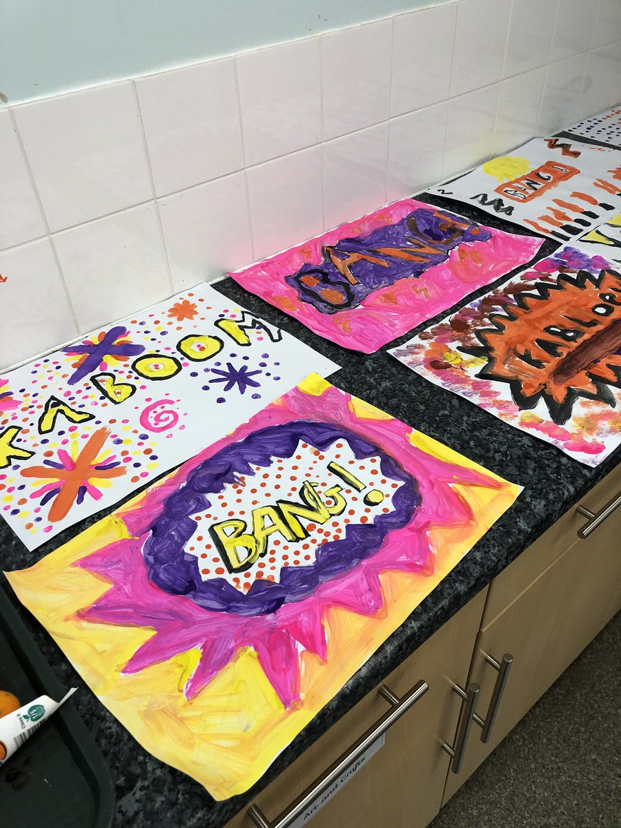 MissBourkeYear4's tweet photo. We created some Pop Art this afternoon - some great artists in 4 Wilson! 🎨 @KarenCrawley6 https://t.co/irir9Oi5Mt
