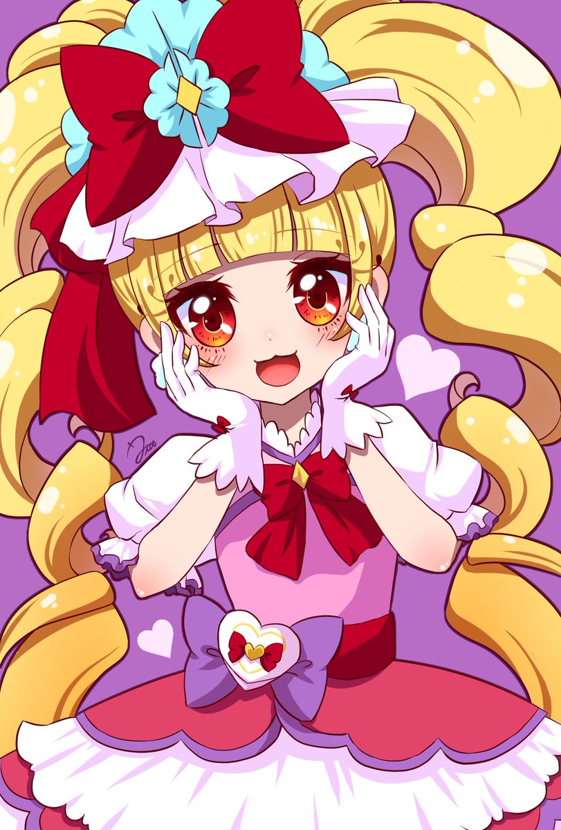 えみるおめでとう キュアマシェリの可愛い見た目からは想像つかないガニ股になっ Utaのイラスト
