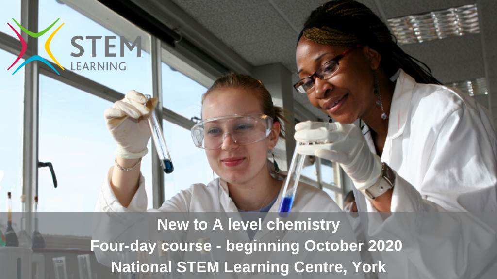New to teaching A level chemistry
Available to book now – bursary-funded CPD at the National STEM Learning Centre in York.
Develop, lead and support outstanding practical chemistry, linking it to effective pedagogy within the subject.
Book here 
⬇️ 
bit.ly/2ZdXBaY