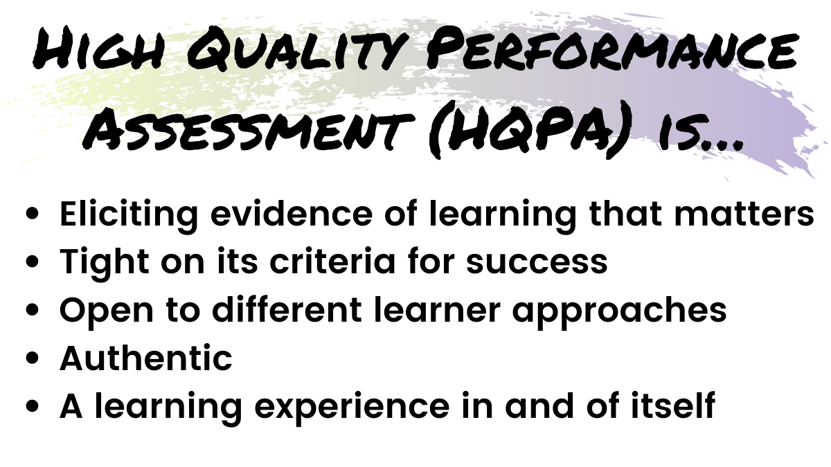 EnvisionSchools's tweet photo. Want to know how the #EnvisionLearningPartners define #HQPA? Yesterday we shared the baseline #PerformanceAssessment definition, here is our best current thinking on what makes is High Quality! https://t.co/KeyivaZqgi