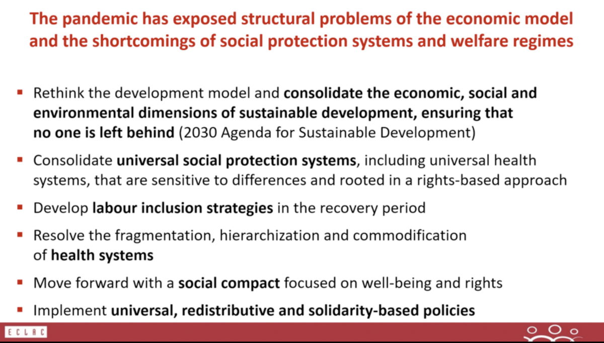 DevPathways's tweet photo. Simone Cecchini from @eclac_un concludes that #COVID19 has exposed the structural problems of the existing economic model and the shortcomings of the #socialprotection systems.
#COVID19 #Humanrights #Spresponse
@SP_Gateway https://t.co/oz8YrdSKQK