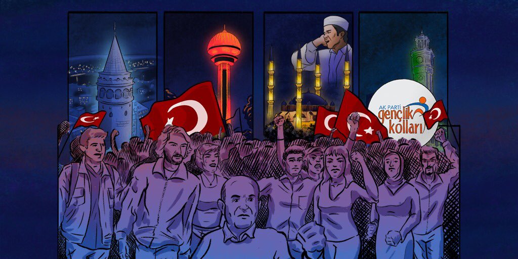 Vatanını seven milyonların 15 Temmuz destanını, istiklalimiz için mücadele ettiğimiz o gecenin kahramanlarını unutmayalım istiyoruz.

Saat 22:00’de <a href="/AKGenclikGM/">AK Gençlik</a>’yi takipte kalalım.