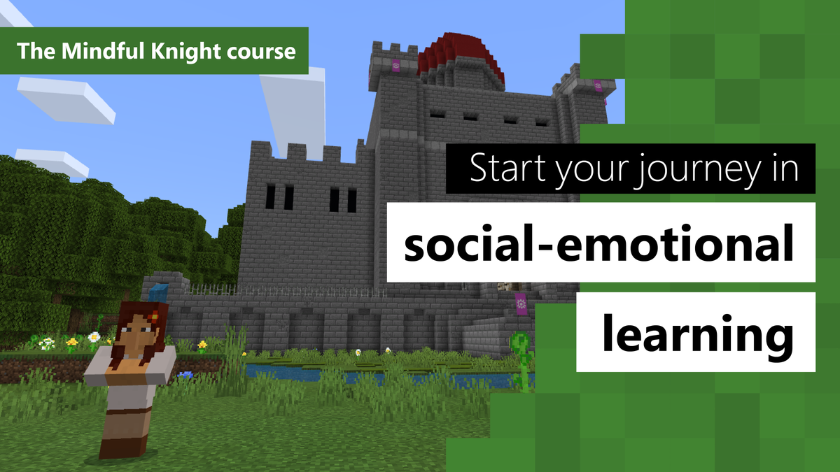 MicrosoftEDU's tweet photo. Did you know 79% of employers say #SEL skills are the most important qualities for job success? Learn how #MinecraftEdu can support social-emotional growth in this course on the Mindful Knight: https://t.co/OX2GpQ0Hb7 @PlayCraftLearn https://t.co/J1yv7A29SD