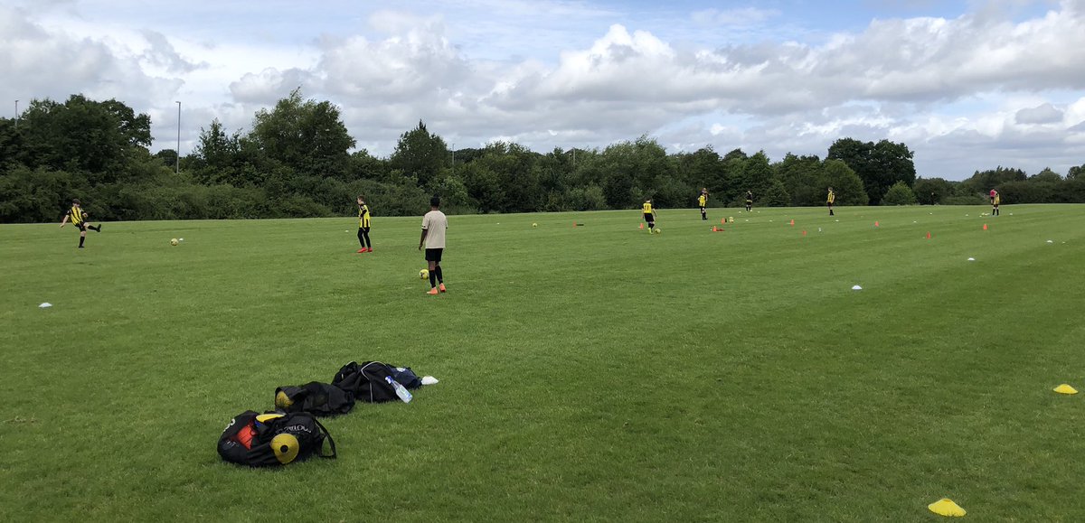 Isn’t it great to be back training again?!? #sociallydistancedfootball