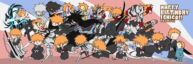 黒崎一護誕生のtwitterイラスト検索結果 古い順