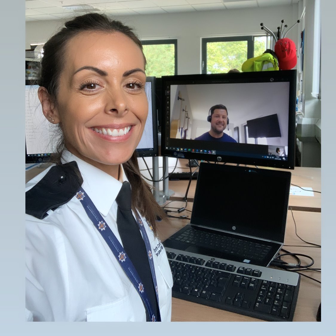 CddfrsR's tweet photo. Virtual working is the new normal for the @CDDFRS Arson Reduction Team ๐ป๐คณ๐ #arsonreduction #teamwork #projects #newwaysofworking #development #loveourjob https://t.co/iHcK757BNj