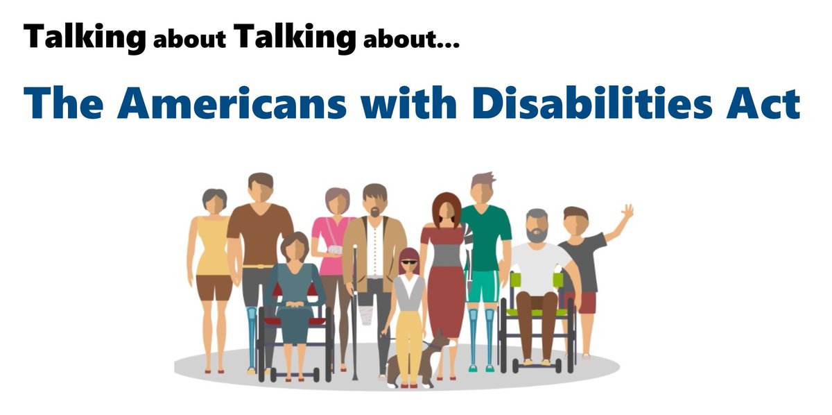 ADAinfo's tweet photo. This Friday, July 17, at 1:00 PM ET, don't miss "Talking about Talking about the Americans with Disabilities Act" at #DisabilityPrideVirtualPA. Learn essential concepts of the ADA &amp; how to talk about the law to others. #ADA30 More info &amp; register: https://t.co/o4sF5OUJsj https://t.co/pfxV218sv8