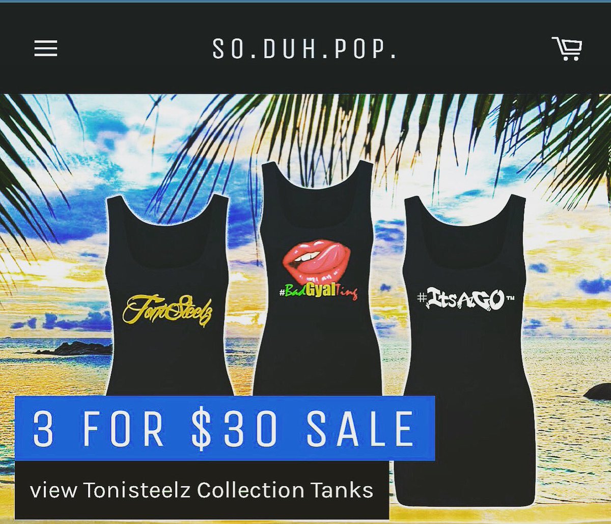 ToniSteelz's tweet photo. Grand rising Tweeps. Shouts to the man that sits high! 

#TheToniSteelzCollection

3 tank $30 bundle sale for July! 

💥BUNDLE ANY 3 TANKS!!!💥

🗣Shouts to the ladies!🗣 #ItsAGO™️ https://t.co/lX3Azlmks7