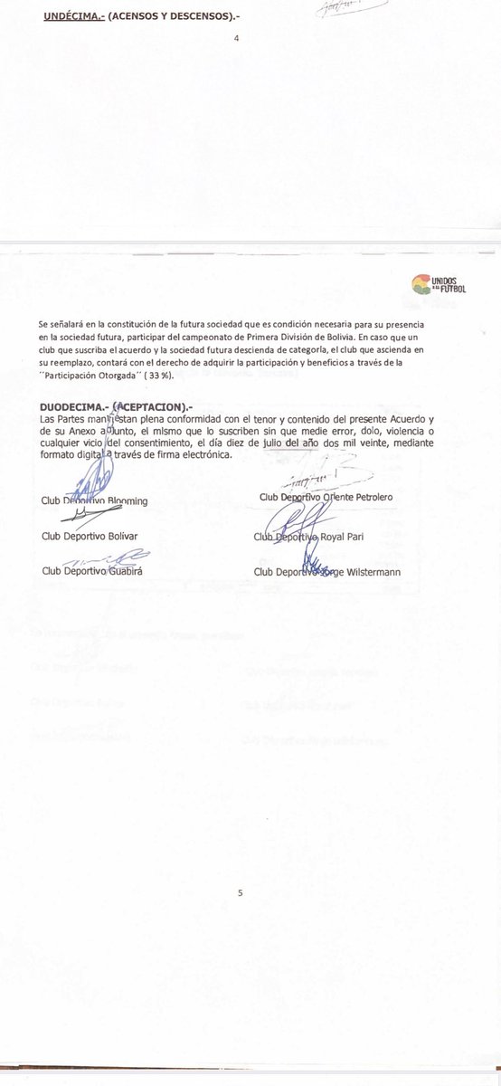 juanchojordan's tweet photo. " Seguimos avanzando por el Desarrollo del Fútbol Boliviano"
UNIDOS x el FÚTBOL https://t.co/6tj8ZaYG0S