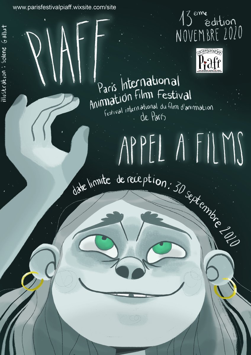 Appel à Films 2020 - 13ème édition
PIAFF, Paris International Animation Film Festival

parisfestivalpiaff.wixsite.com/site