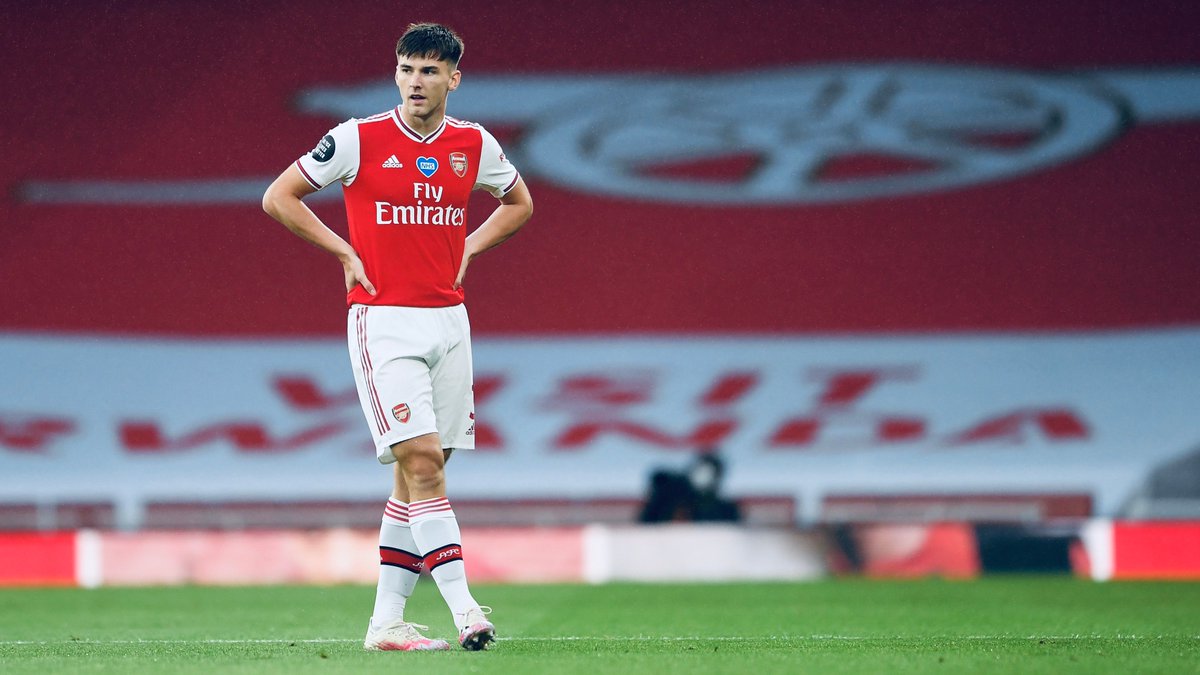 Arsenal's tweet photo. Our left back. 

🏴󠁧󠁢󠁳󠁣󠁴󠁿 @kierantierney1 https://t.co/y9gUTSLgoP