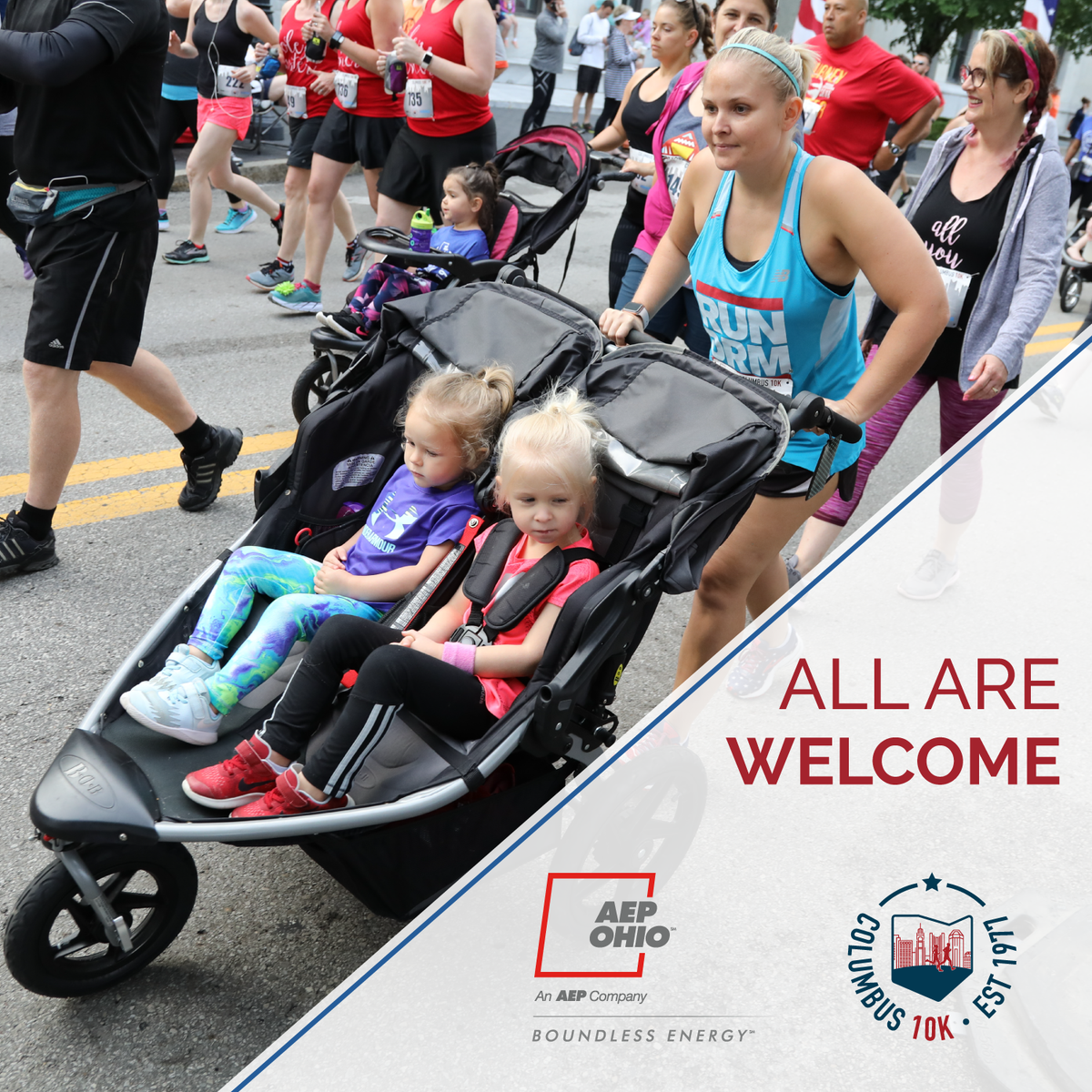 Columbus10K's tweet photo. Want to know the best part about running a virtual race? All are welcome to join! Bring your toddlers or your terriers, just don't let your pup get a hold of your fresh new AEP Ohio Columbus 10K socks.

Reserve yours today at https://t.co/9jC2Xsga6z. https://t.co/0UHsqsLjLe