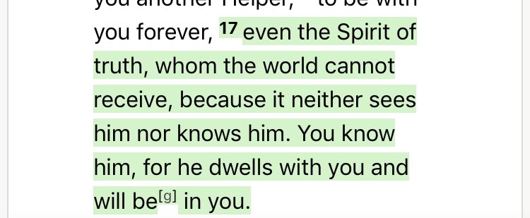 Second of all, the description of the Comforter definitely doesn’t work for Muhammad, I’m pretty sure people saw Muhammad and he definitely doesn’t dwell within Muslims.