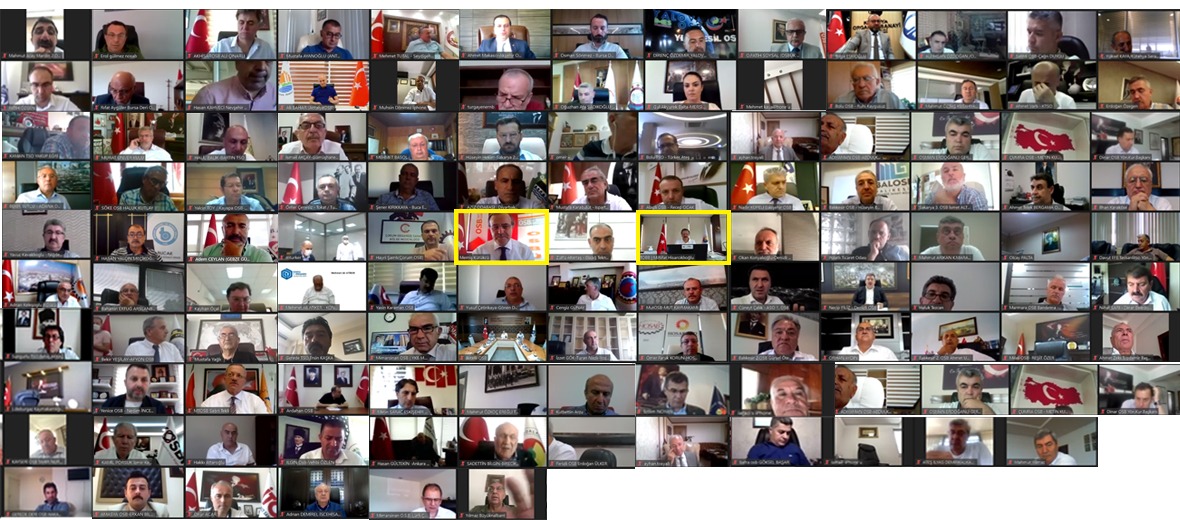 OSBÜK olarak,OSB başkanlarımız ve TOBB Başkanımız <a href="/RHisarciklioglu/">Rifat Hisarcıklıoğlu</a>'nun katılımıyla istişare toplantısı düzenledik. Pandemi sürecinde ülkemizin sanayi üretimini diri tutan OSB’lerimizin taleplerini dinledik. 

TOBB Başkanımız Hisarcıklıoğlu’na ve tüm OSB başkanlarıma tşk ediyorum