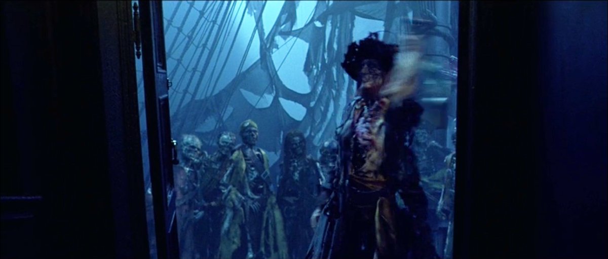 villain takes a drink and dramatically shatters the bottleCurse of the Black Pearl // On Stranger Tides
