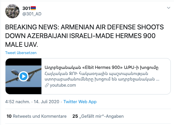JulianRoepcke's tweet photo. Protip: If you claim to have downed a drone, don't show a two-engine narrow-body civilian airliner being aimed at by your air defense system. https://t.co/ObW9Vuv13i