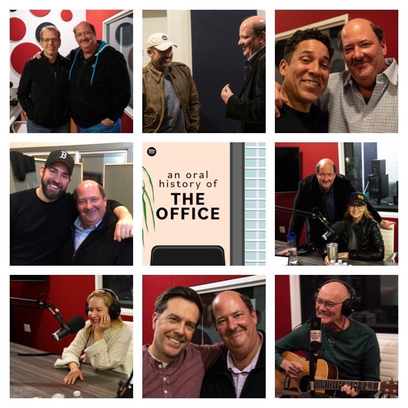 BBBaumgartner's tweet photo. Today is the freaking day. #OralHistoryOfTheOffice first 3 episodes are available. I’m so proud and happy to share this with all of you. @spotifypodcasts https://t.co/ppl7RIg6aw