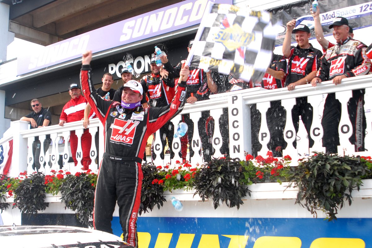 PoconoRaceway's tweet photo. In celebration of @ColeCuster's first @NASCAR Cup Series victory this past weekend, its time for some #TrickyTrivia!
What year did Cole score his @ARCA_Racing win here, and how old was he then? #TriviaTuesday https://t.co/mpE5fA0mrJ