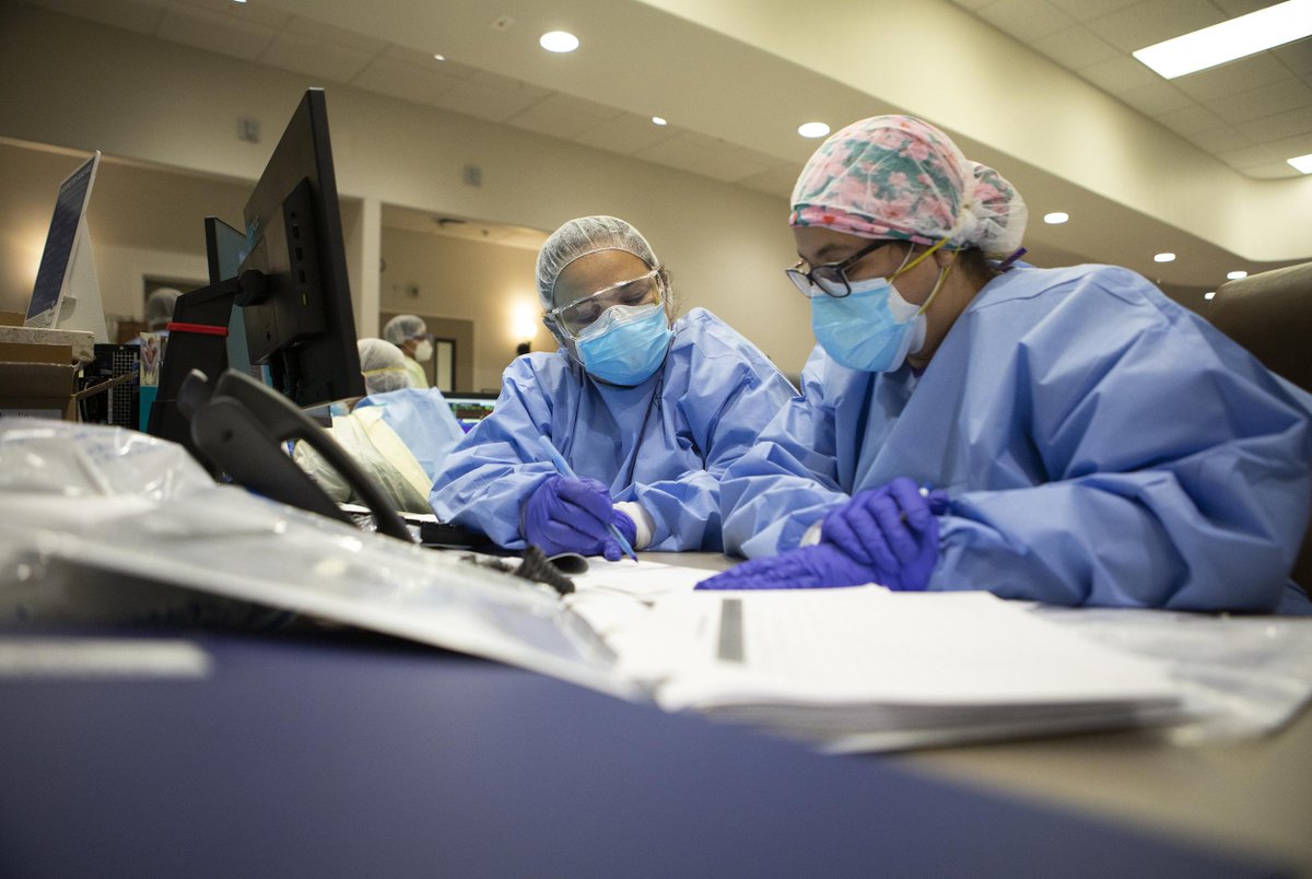 8/8 Health care workers are urging Texans to wear masks, wash their hands frequently and avoid contact with others as much as possible to help prevent new coronavirus infections.  https://bit.ly/3iXTEz3 