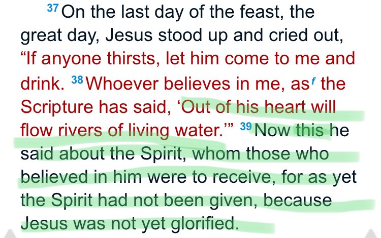 We find Jesus telling the disciples to “Recieve the Holy Spirit”, which implies the apostles didn’t have it during John 16.
