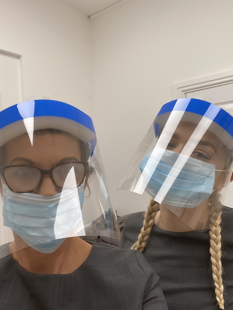 First day back in the salon today.....had a few steaming issues to begin with! It might take a while for me to get used to all this ppe!