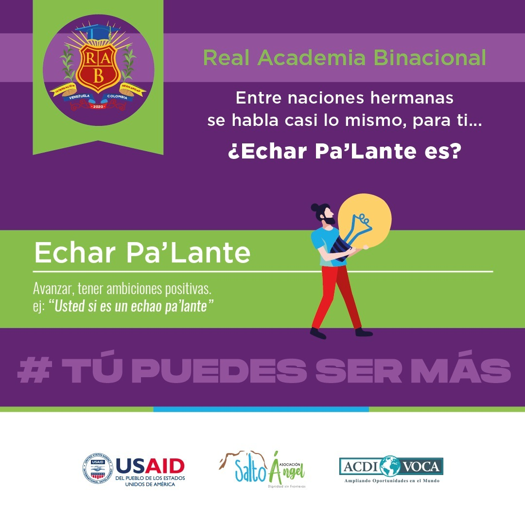 asangelcolombia's tweet photo. ¡Echar pa’ lante es lo que nos caracteriza a los venezolanos! Coméntanos cómo has echado pa’ lante en esta pandemia. #TúPuedesSerMás
#SomosPARteDeLaSolución #HazPARte #DignidadSinFronteras
@usaid_colombia @acdivocacol https://t.co/YclCBMMdpB