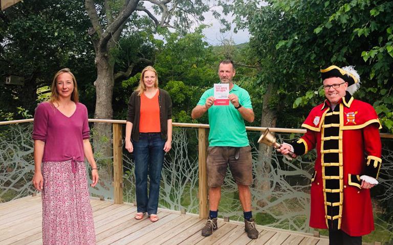 Our team together with the Tourism Champion @BenMinsterFM have been visiting some of the #VYTA20 winners today to deliver their winners plaques! Well done <a href="/CastleHowardEst/">Castle Howard</a> <a href="/YMHallowscream/">YorkMazeHallowscream</a> <a href="/WoldsEdge/">Holiday lodges, York</a> - we are rooting for you in the <a href="/VisitEnglandBiz/">VisitEnglandBiz</a> Awards for Excellence!  🥳