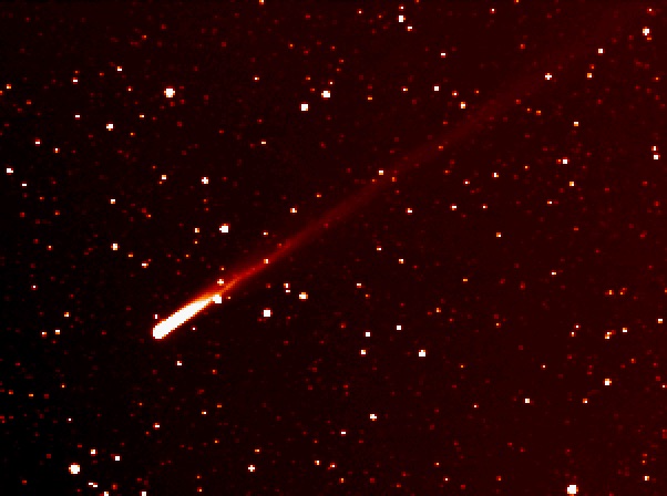 NASASun's tweet photo. Our STEREO mission also spotted #CometNEOWISE on June 24. The comet was visible in the spacecraft's field of view because of a special observing campaign: STEREO underwent a 180-degree roll on June 24 in order to observe the star Betelgeuse. https://t.co/joAmMASS7I https://t.co/JmPbRWJM95
