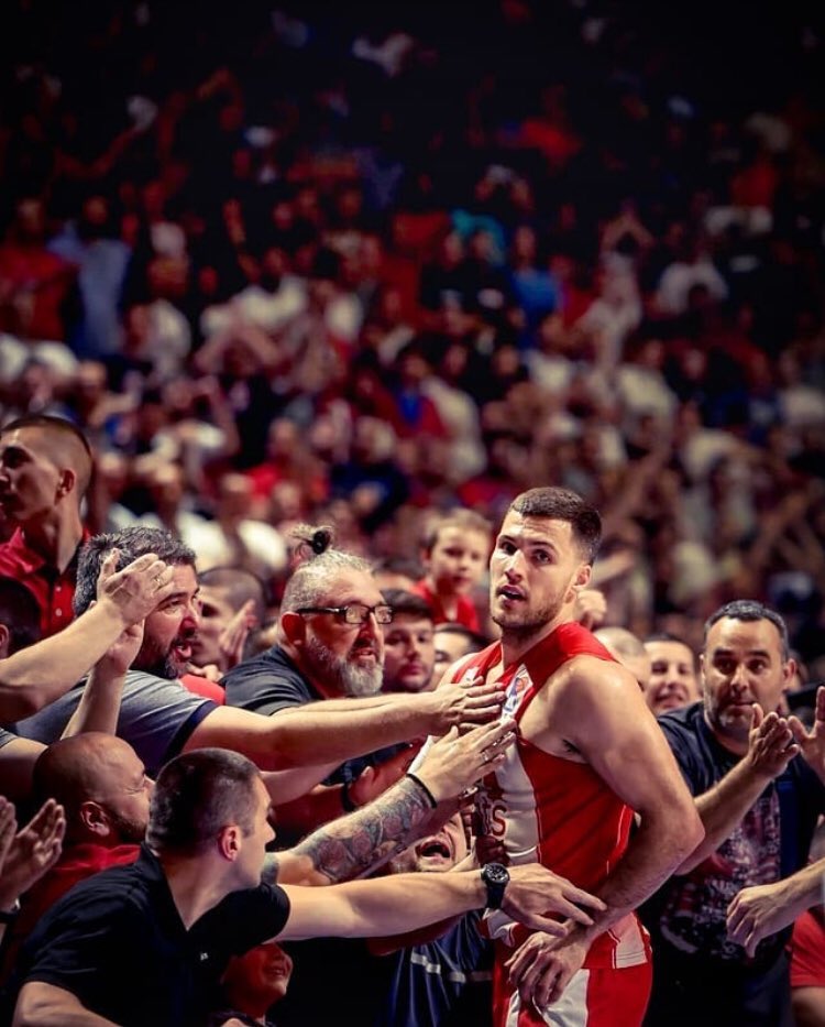 2 years ago to the day I signed a contract with @kkcrvenazvezda and it’s been an experience I’ll never forget. To all the fans, thank you for your support and thank you for making Belgrade my families 2nd home.