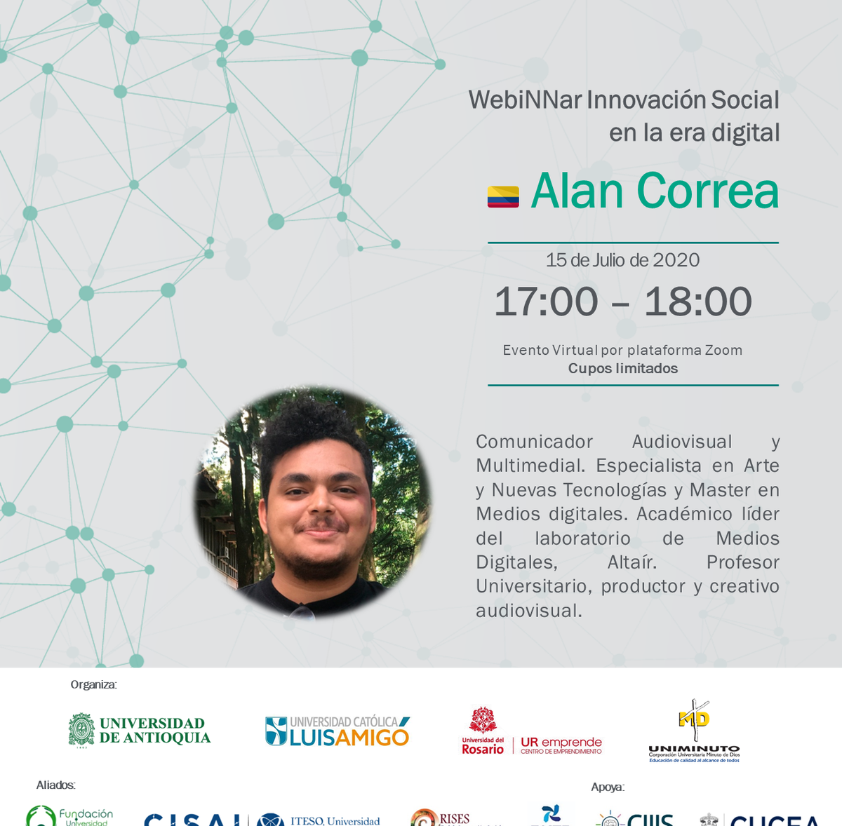 edesi_ibero's tweet photo. #EDESI_Invita a que seas parte del #WebiNNar "La Innovación Social en la era digital"
¿Cuándo y Dónde?
15 de julio 2020 / A través de ZOOM 👇🏽 https://t.co/rK0asEv6Ze
#Innovación #EmprendimientoSocial #InnovaciónSocial #Desafíos #Emprendimiento #DigitalTransformation https://t.co/pbVdsGEIit