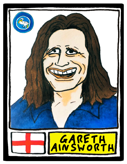 Last but not least in our badly-drawn Wycombe odyssey: the Gaffer. Although it might be Tommy Wiseau, we can't be sure.