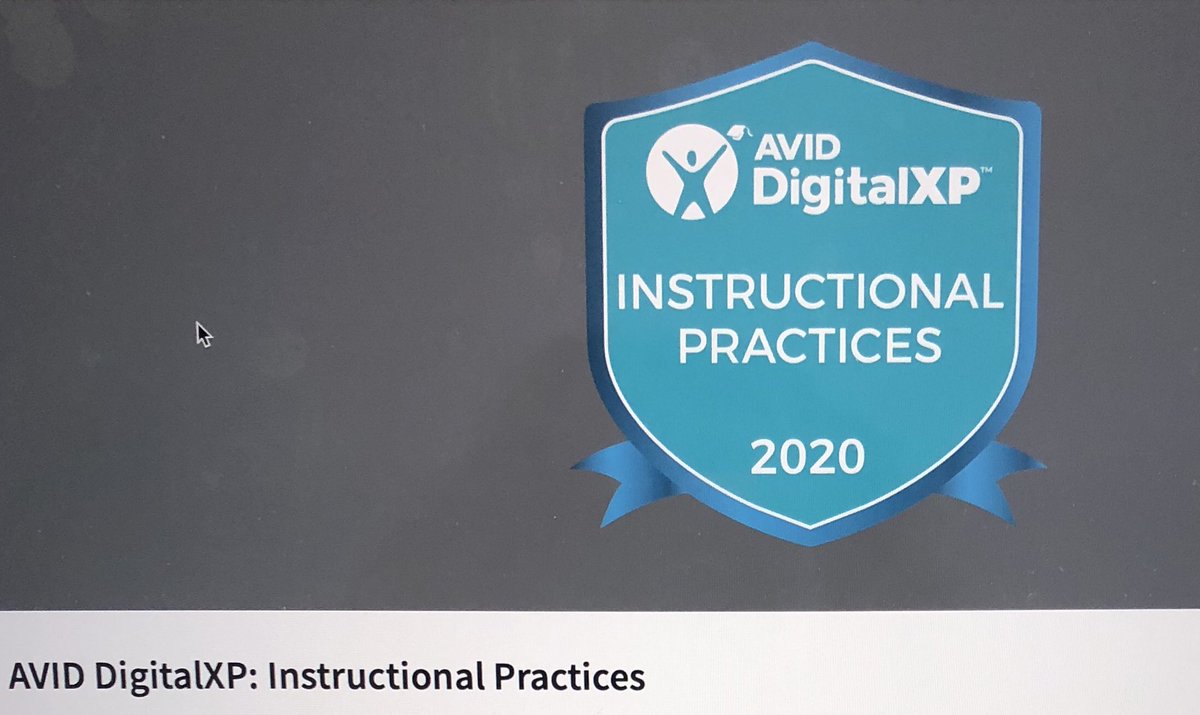 mhoover92's tweet photo. Learned and collaborated with educators from all over-so excited to have earned the avid digital badge! #thisisavid #MVESAVID @AGHoulihan @Renee_McKinnon1 @AngelaFoster71 @UCPSNC https://t.co/v4B8V9klHe