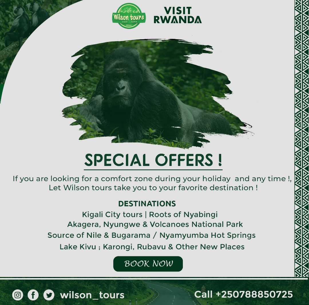 We have affordable packages for all plan your trip with us and we will show you the secrets of the land of Thousand Hills !
@JoLomasFCO @Contact_Makeda  @EAFergusonFCO  @BeliseKariza  @cakamanzi @RwandaLocalGov  @EdNgirente 
Your are Most welcome all