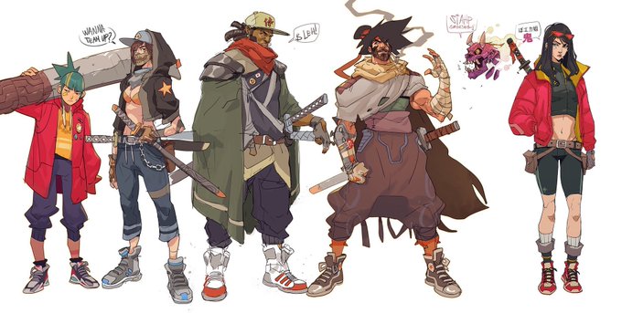 Yo  #OriginalContentArtist here are my two side projects and OC while on my video games and comic endeavors ? #l3arbisamurai #sinbadfleet 