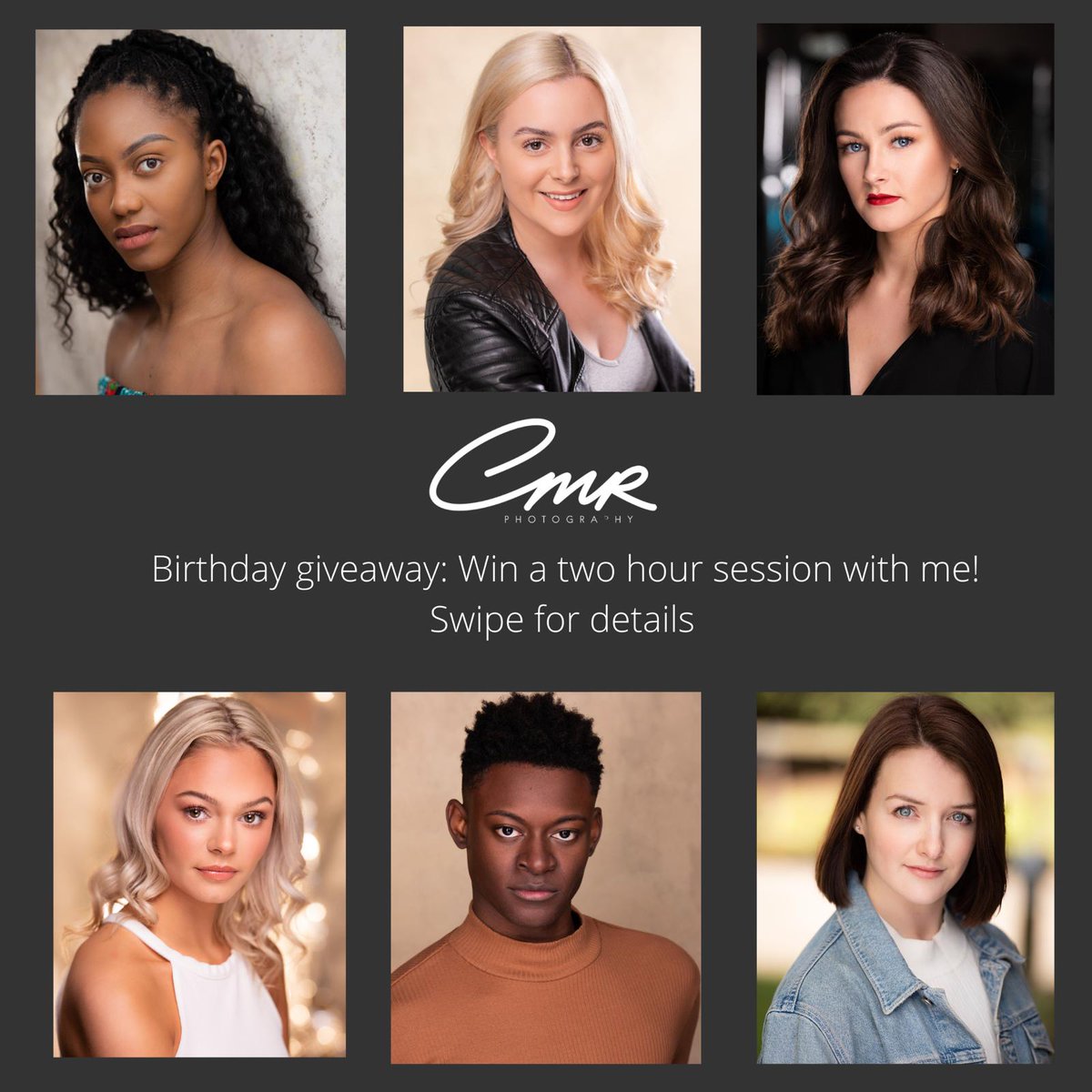 cmrphotography1's tweet photo. BIRTHDAY GIVEAWAY!

Win a 2 hour headshot session with me including 6 retouches! 
I’ll be announcing 2 winners! 

To enter: 
1. Like this tweet.
2. Retweet this tweet.
3. Tag a friend.
3. Follow me.

Closing date 28th July at 6pm 

Goodluck, 

CMR x https://t.co/zziQTV3T9A
