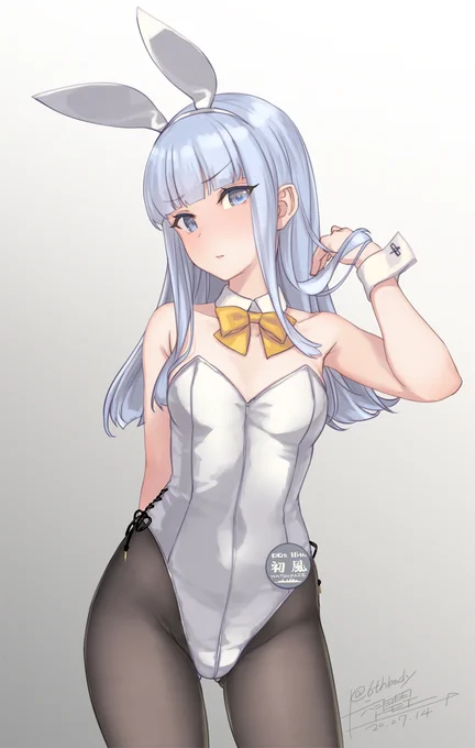初風ちゃんに白バニー着せたい
(ワンドロ遅刻 