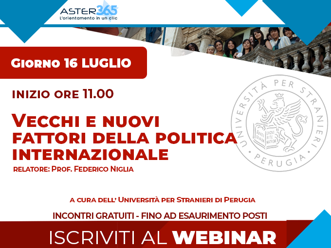 Ass_ASTER's tweet photo. Volete conoscere i Vecchi e nuovi fattori della politica internazionale?
Iscrivetevi al nostro webinar!
https://t.co/TCbSjMQtFp

@UniStraPg #ASTER365 #webinar https://t.co/xWShGMWwyY