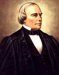patentlyo's tweet photo. Benjamin Robbins Curtis -- The only patent attorney to serve on the US Supreme Court. He dissent in Dred Scott and resigned in the aftermath. 

His brother, George Ticknor Curtis was the more famous patent attorney -- author of "Curtis on Patents" (1st ed. 1849). https://t.co/y4xWpvg5GB