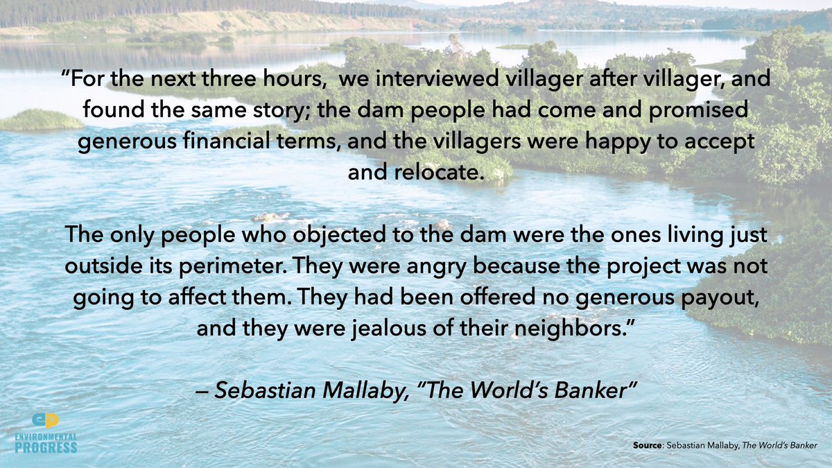 And yet apocalyptic environmentalists & many well-meaning people today:- promote wood fuel- oppose hydro-electric dams for poor nations like Congo- promote energy for charity rather than for development