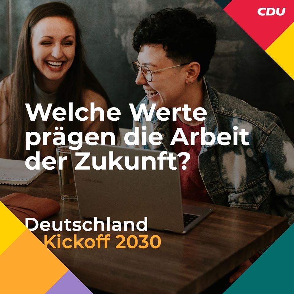 AHeringlehner's tweet photo. ➡️ Registriere dich zum https://t.co/77j33x5cWv❗️
Wie werden wir in Zukunft arbeiten? Wird mein Zuhause mein Büro? ? Und: Welchen Wert hat meine Arbeit? Was dich beschäftigt, beschäftigt Deutschland. Teil auch du deine Erfahrung &amp; Vorstellung mit uns beim #kickoff2030. https://t.co/kLu8WvQBbW