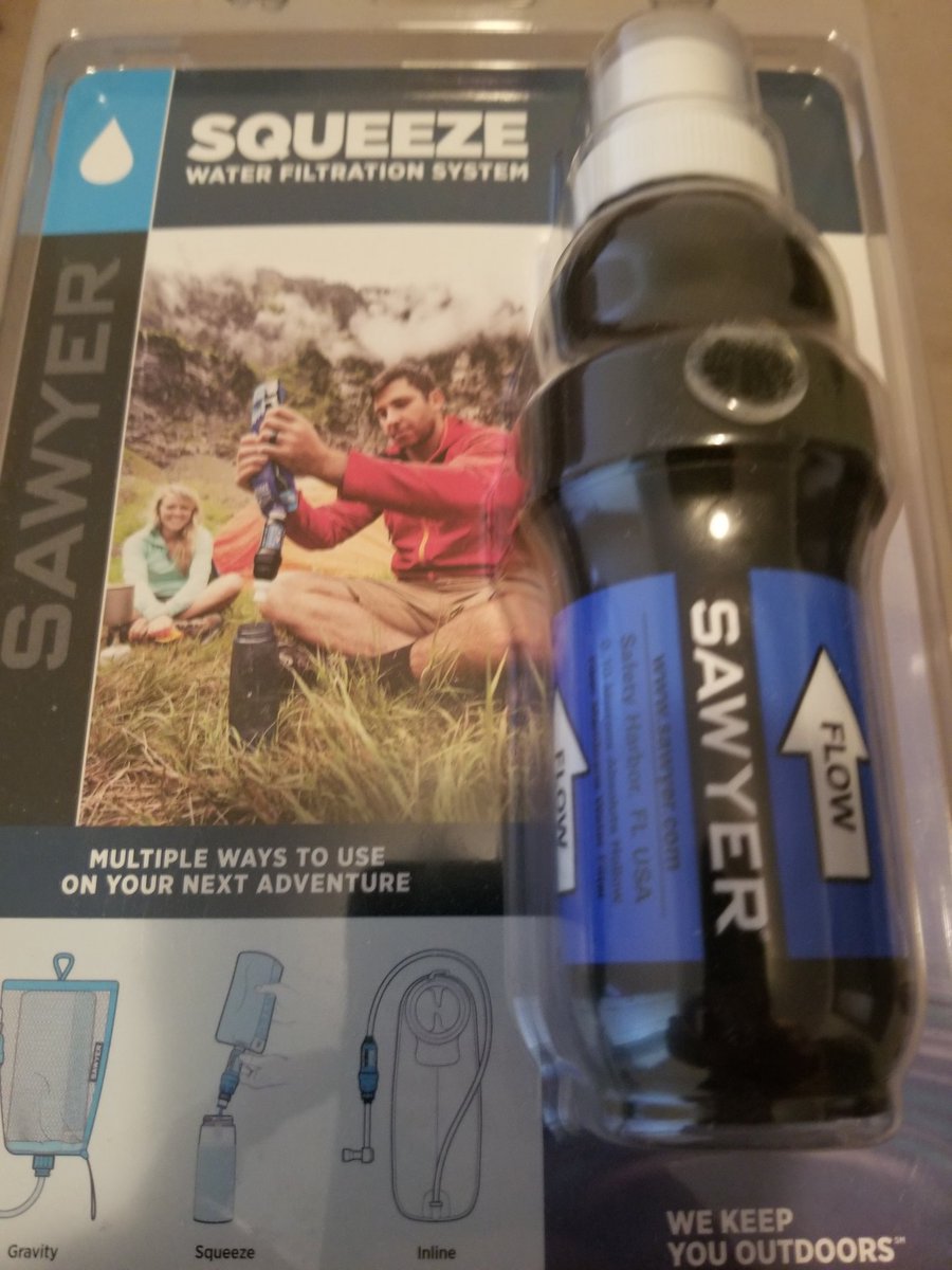 bushcrafter79's tweet photo. Jr is building a bugout bag.
I got him a Sawyer Squeeze for his bag.
Drop a comment for what you think should be an absolute must have for his bag.
(We'll skip knives for obvious reasons 😉)
#bugoutmusts
#bugoutbagessentials
#SelfReliance
#sawyersqueeze https://t.co/azPatwNHiG
