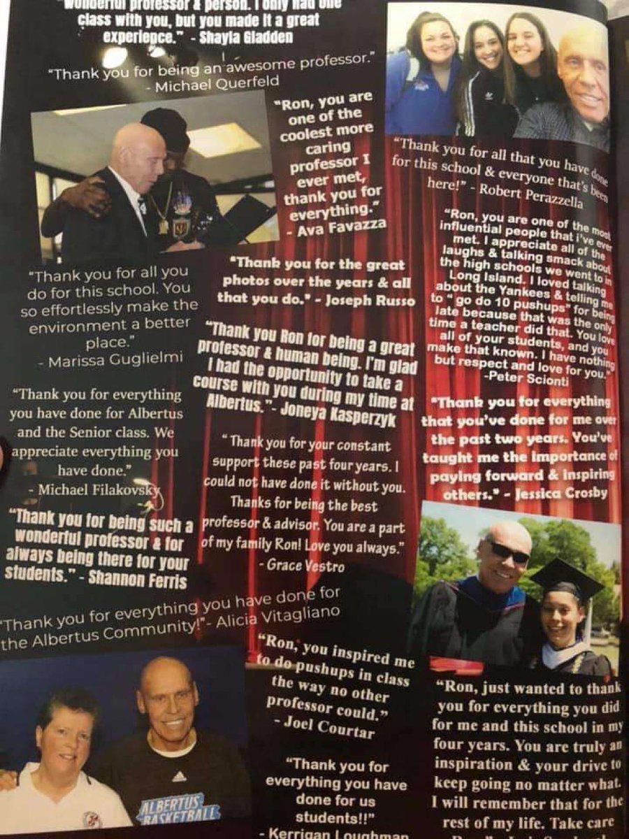 RiskCharlie's tweet photo. Ron was one of the best @AlbertusSocial. He was an outstanding person &amp; could make anyone’s day. He was going through cancer treatment and still showing up to teach our class. I think that says enough about the type of guy that Ron Waite was, relentless. I will miss you. RIP https://t.co/b6VNMy9IvC