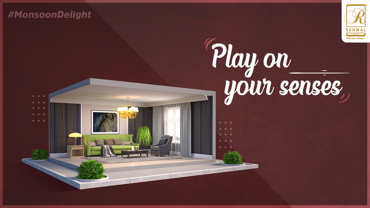 RunwalOfficial's tweet photo. Use sound, fragrance and textures to bring a fresh vibe to your home interior and change the layout of your space. It creates a pleasant atmosphere, and nothing feels better, especially in this season.
#MonsoonDelight #RunwalGroup #Mumbai #RealEstate https://t.co/hYFziXLOEH