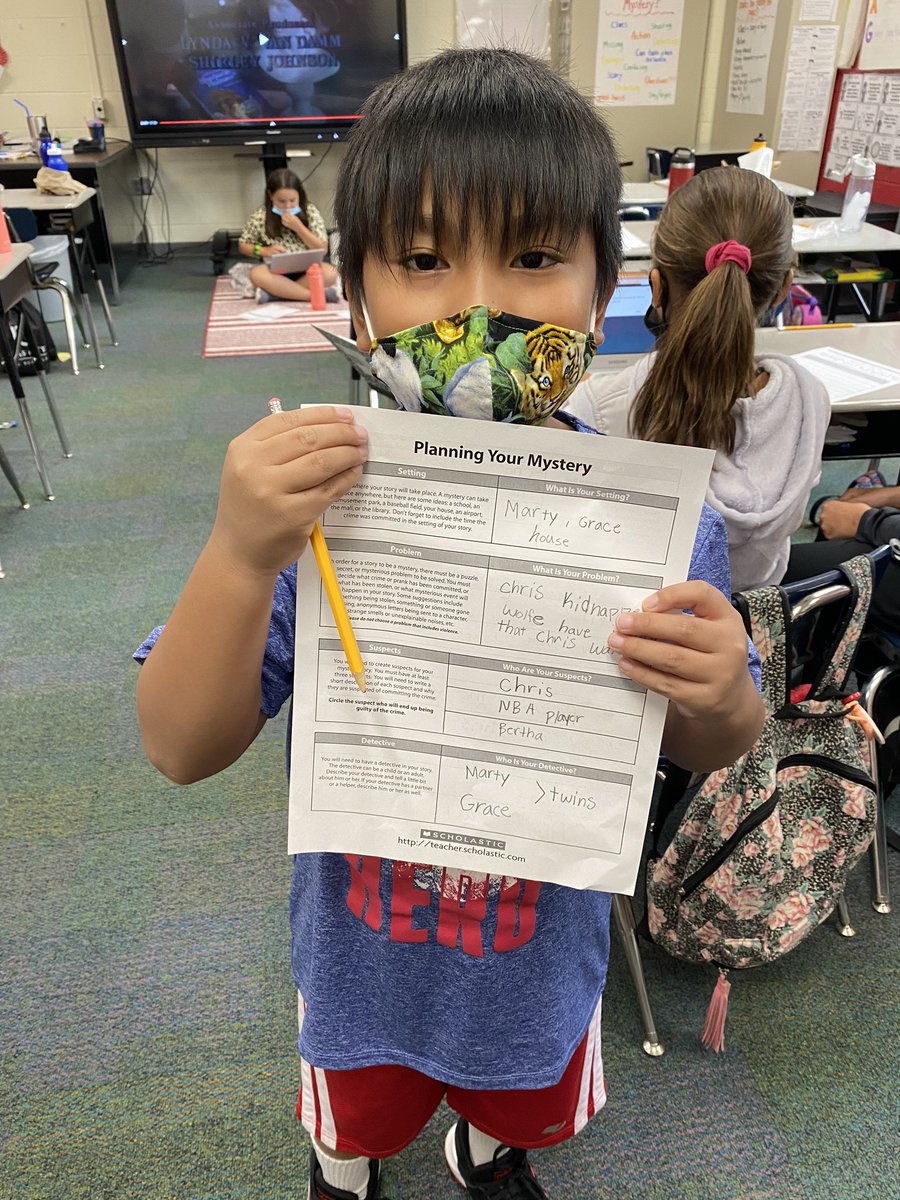 Ms Butner’s Mysteries Solved class is hard at work developing clues and characters to drive their very own mystery stories. #SPSOAR2020 #GVSOAR2020 <a href="/ms_butner/">Rachelle Butner</a> <a href="/bar_sni/">Sni-A-Bar Elementary</a> <a href="/point_stony/">Stony point</a>
